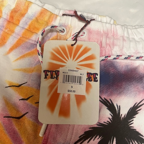 Born to fly Colorful Sunset Palm Tree Shorts size small - Picture 4 of 6